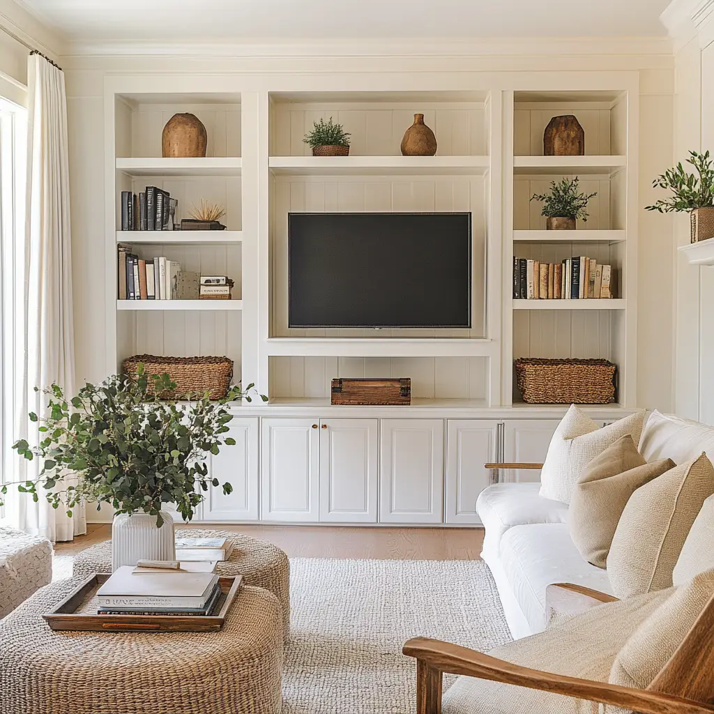 Use Built-in Shelves or Bookcases