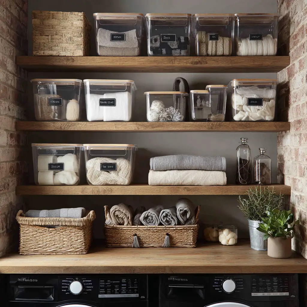 Use Clear Bins and Labels