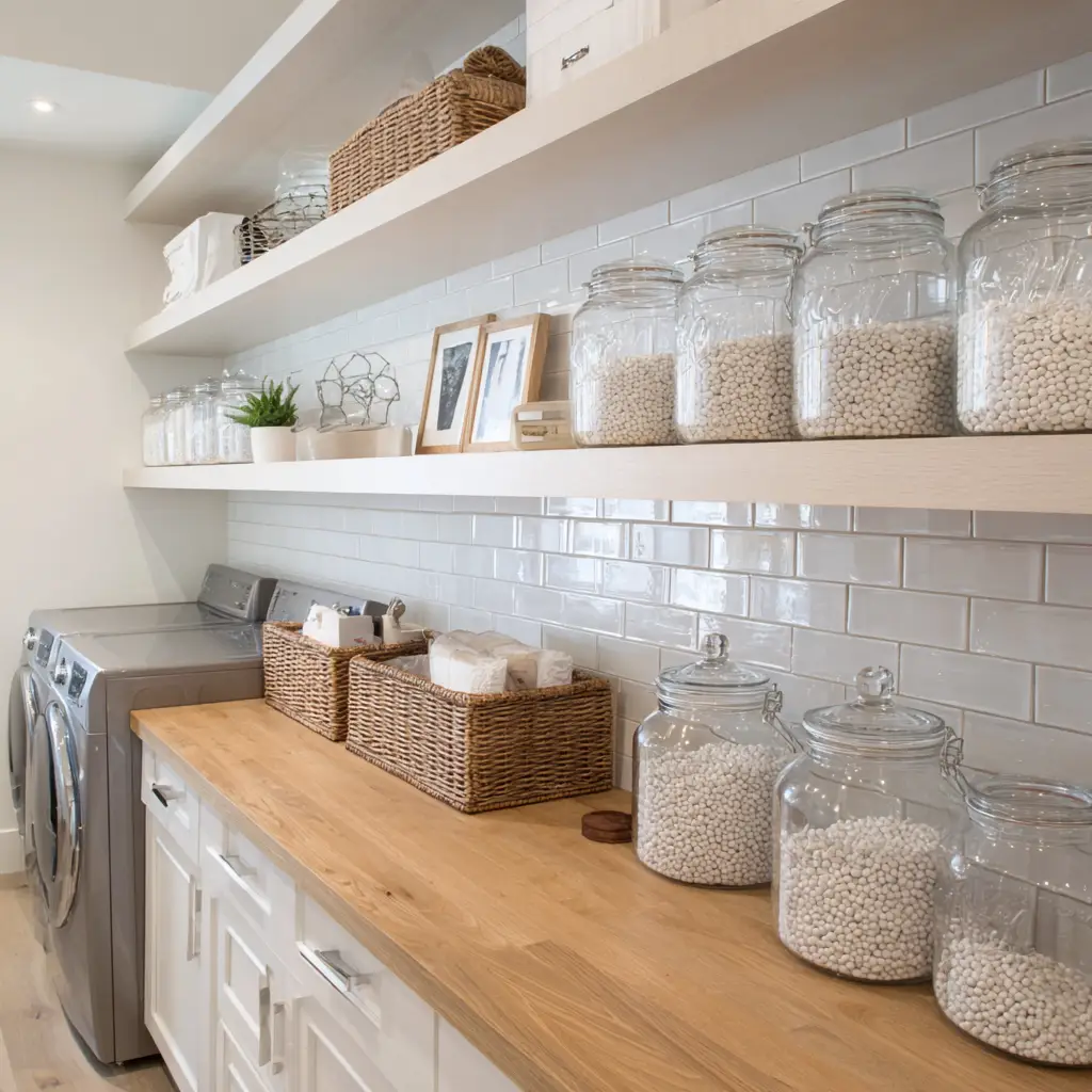Use Clear Jars for Detergent