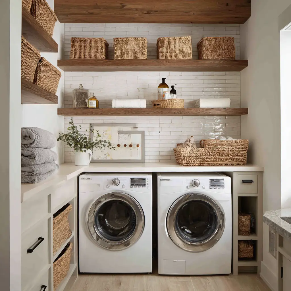 Use Floating Shelves for Open Storage