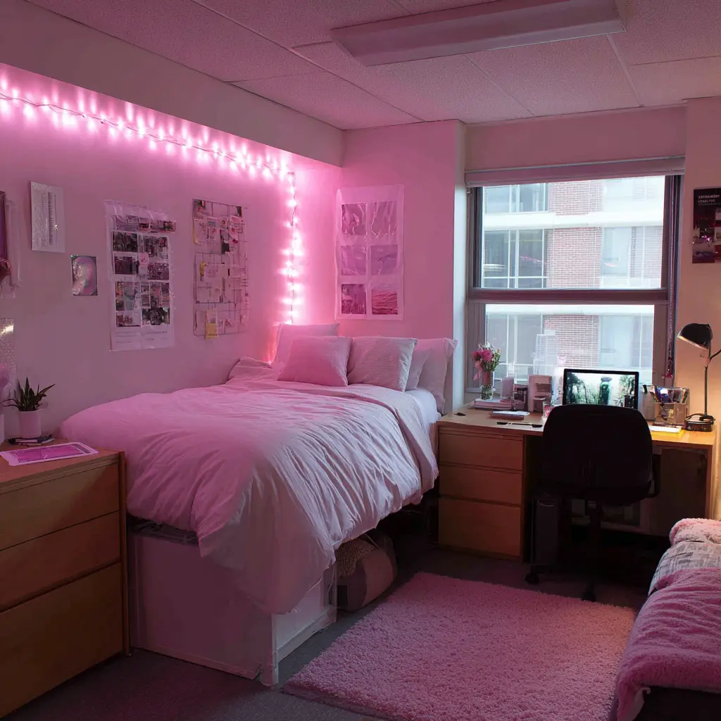 Use Soft Pink LED Strip Lights