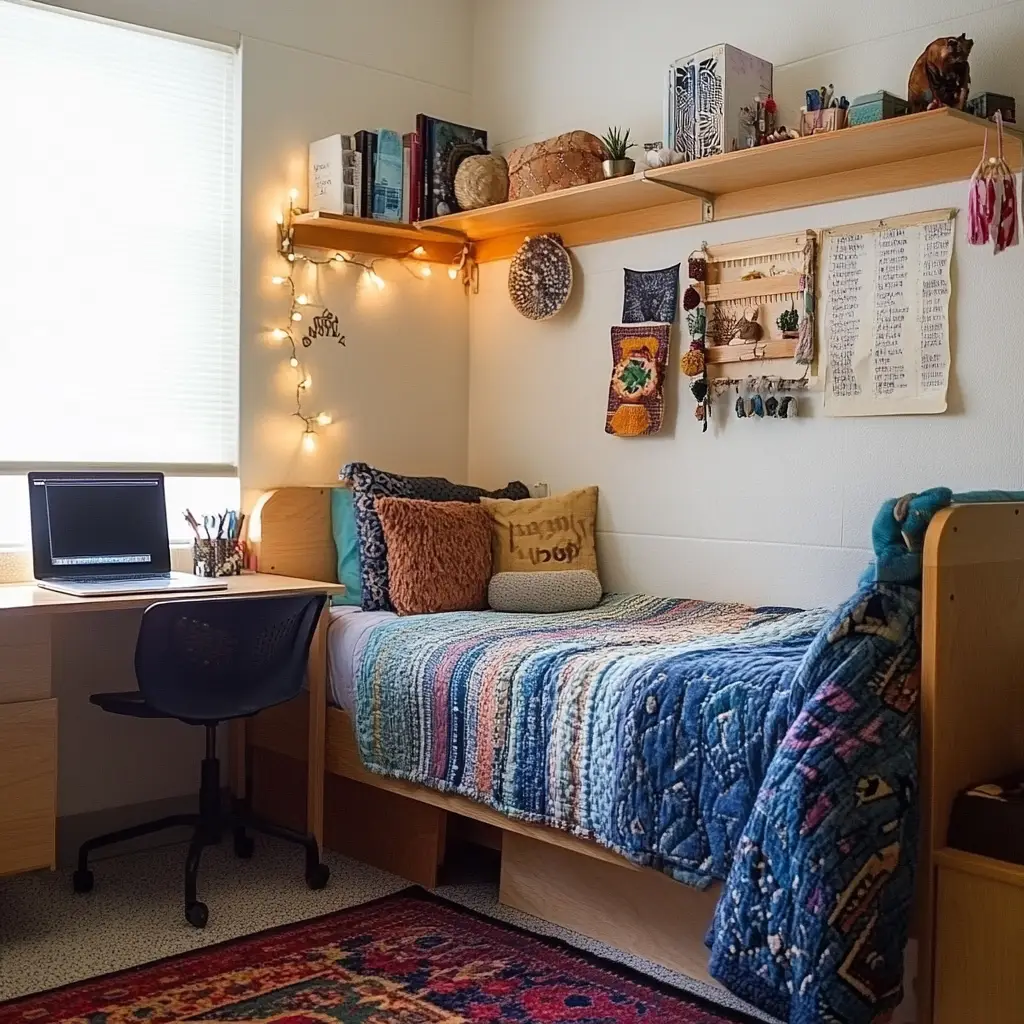 Use Wall-Mounted Shelves