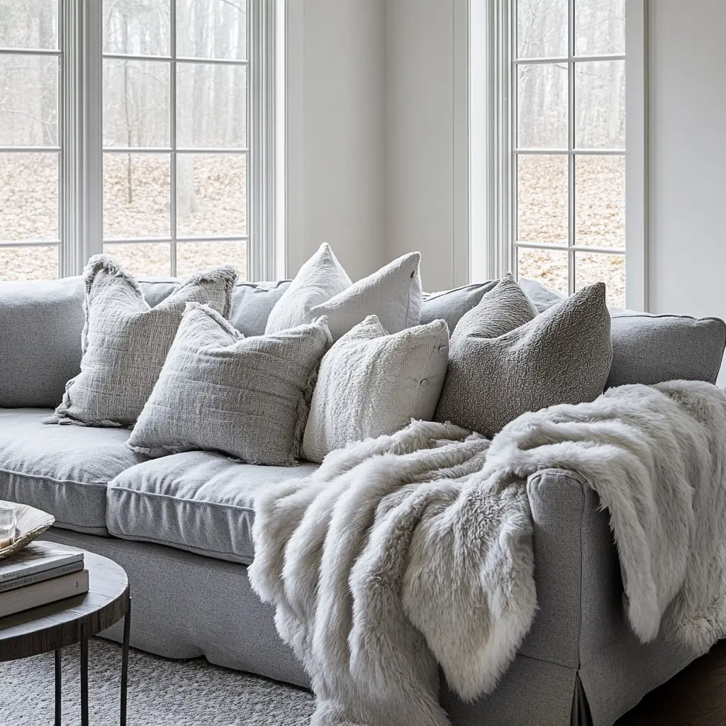 Use a Faux Sheepskin Throw for Softness