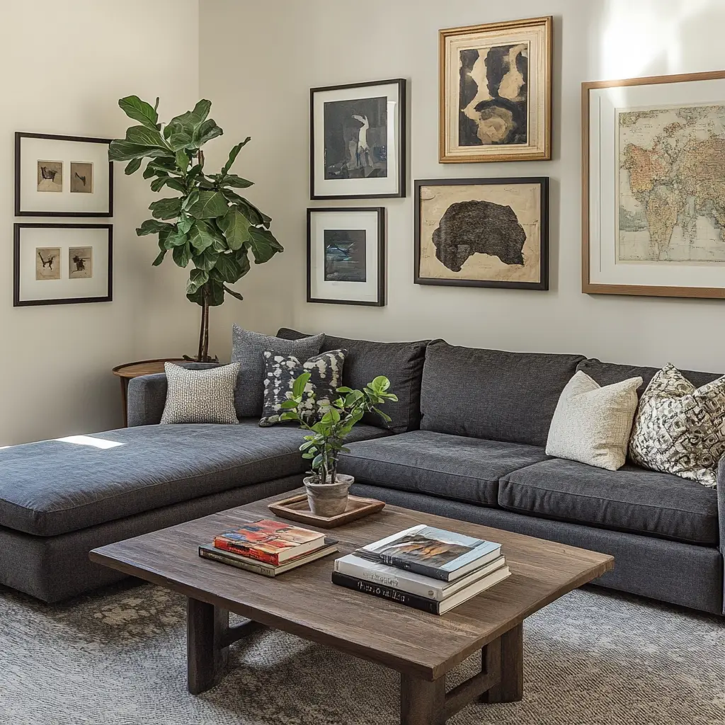 Use a Gallery Wall to Frame the Space