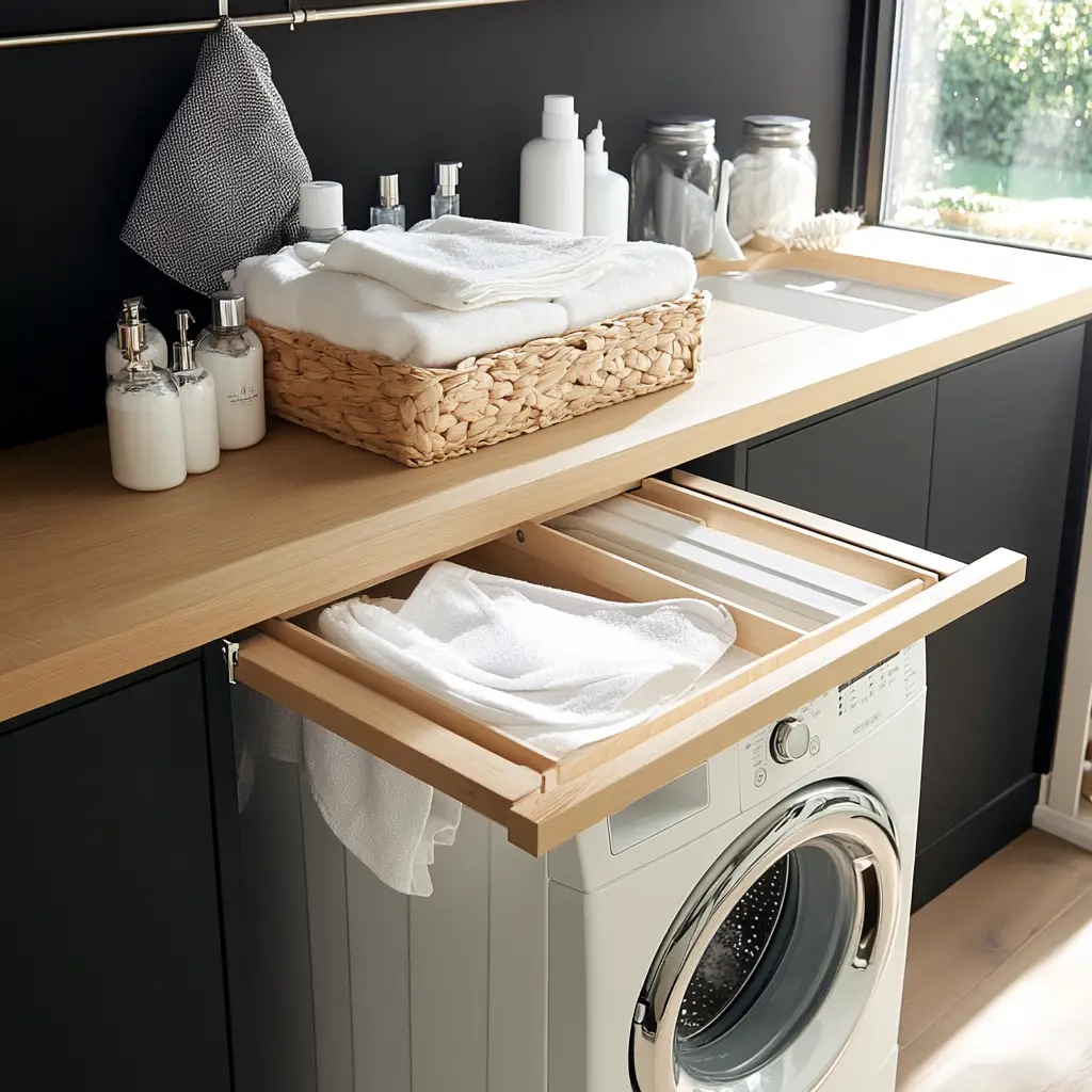 Use a Pull-Out Drying Rack