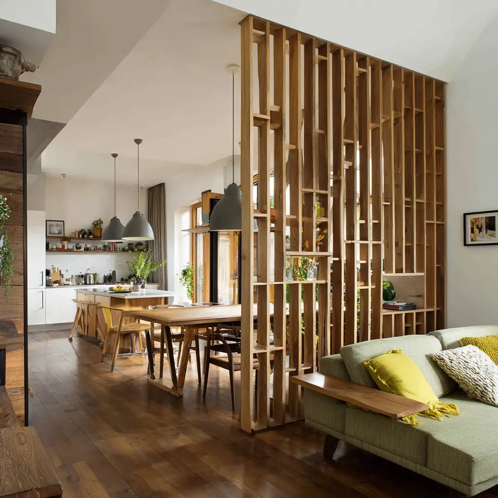 Vertical Wooden Slats