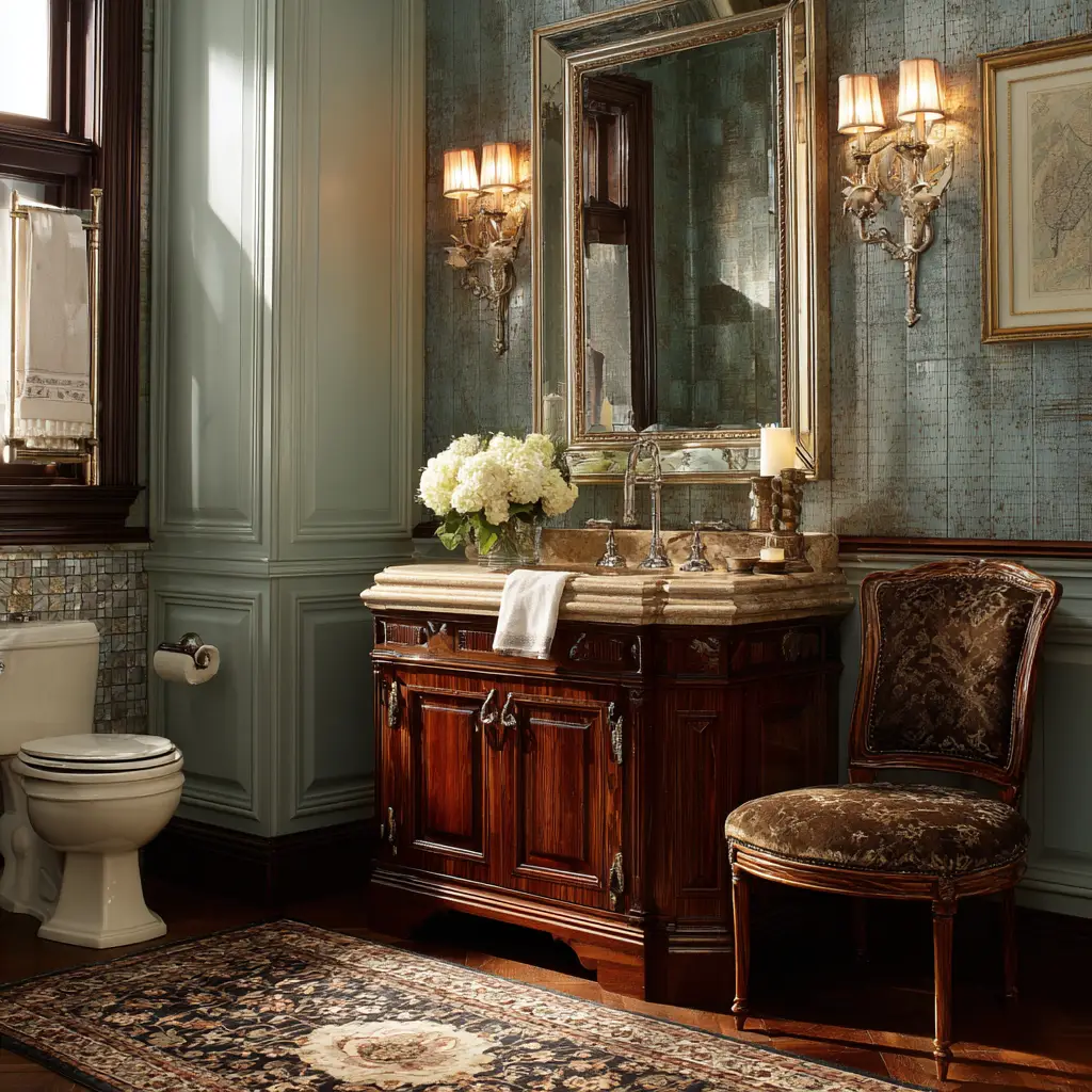 Vintage-Inspired Vanity