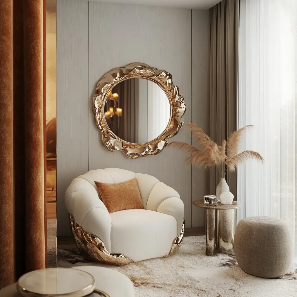 Wall Mirrors to Reflect Warmth