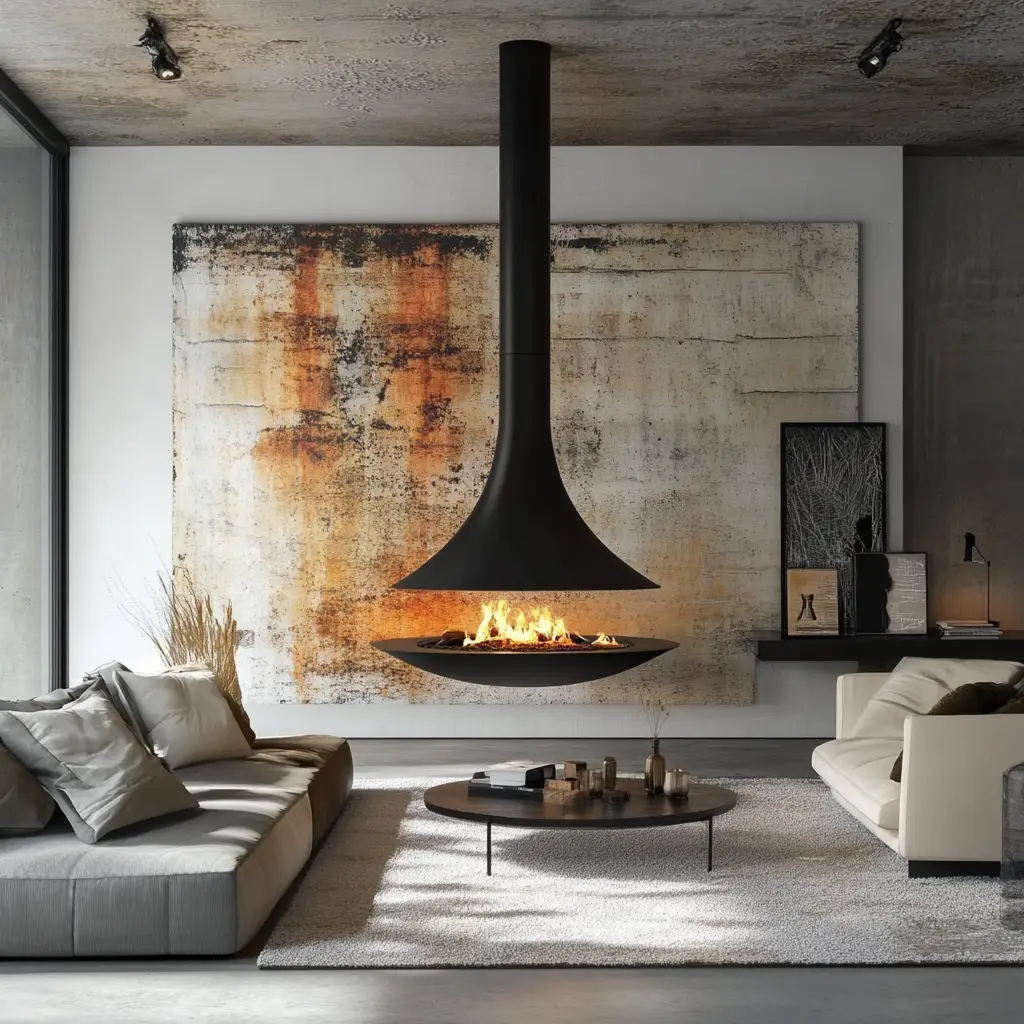 Wall-Mounted Fireplaces