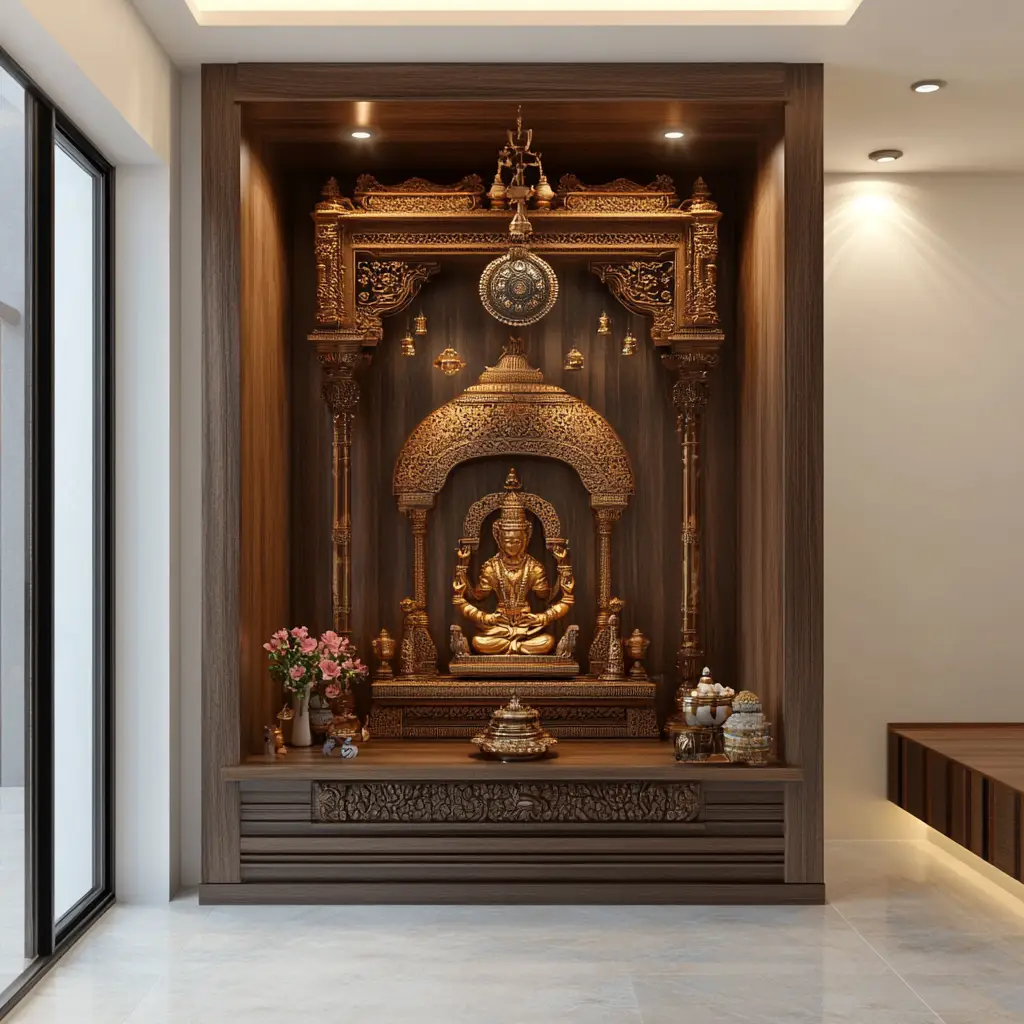 Wall-Mounted Mandir Unit
