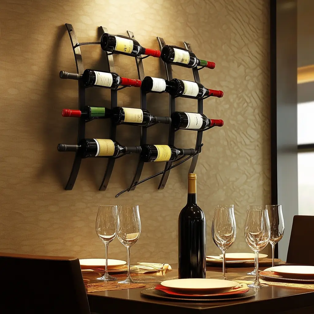 Wall-Mounted Wine Rack