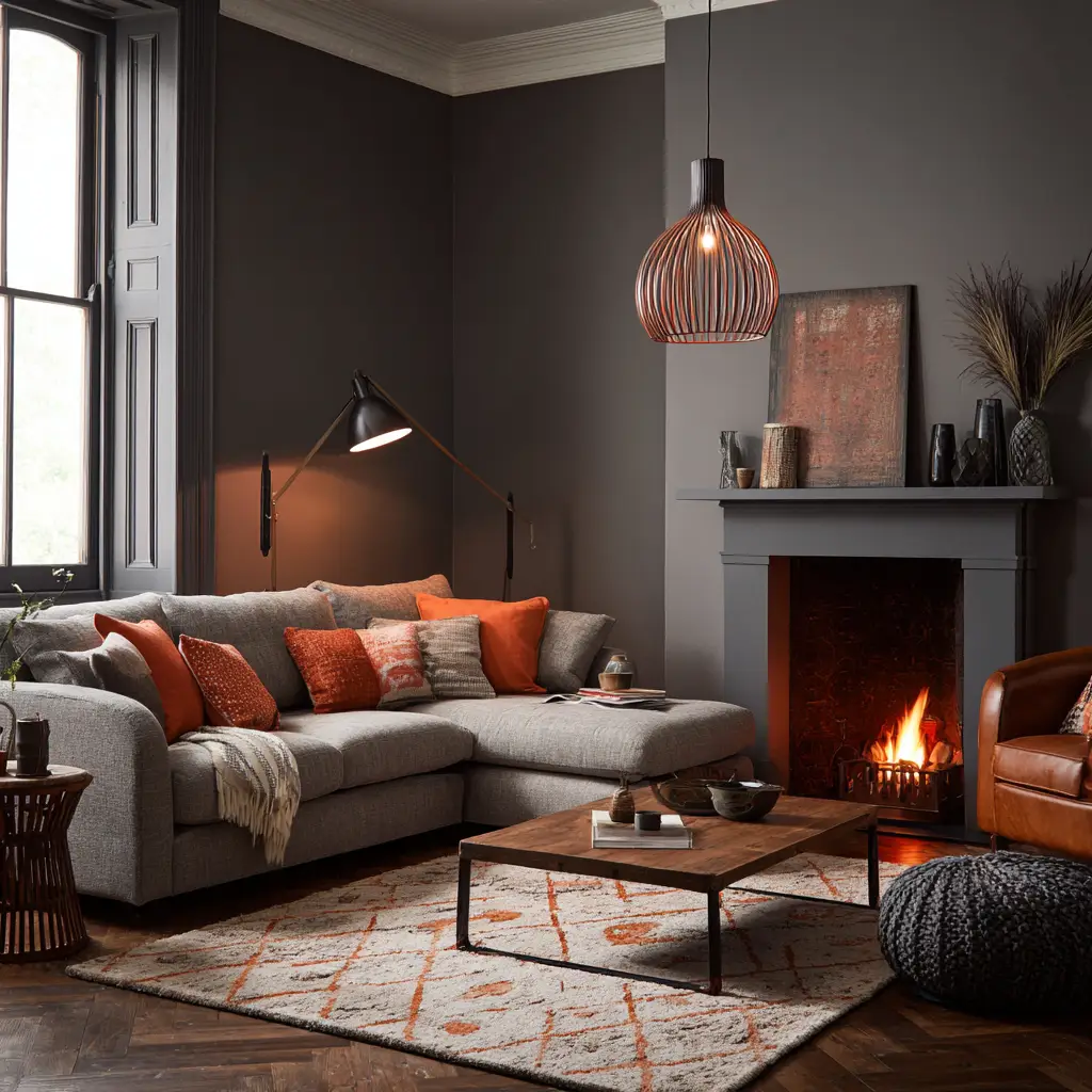 Warm Grey and Terracotta