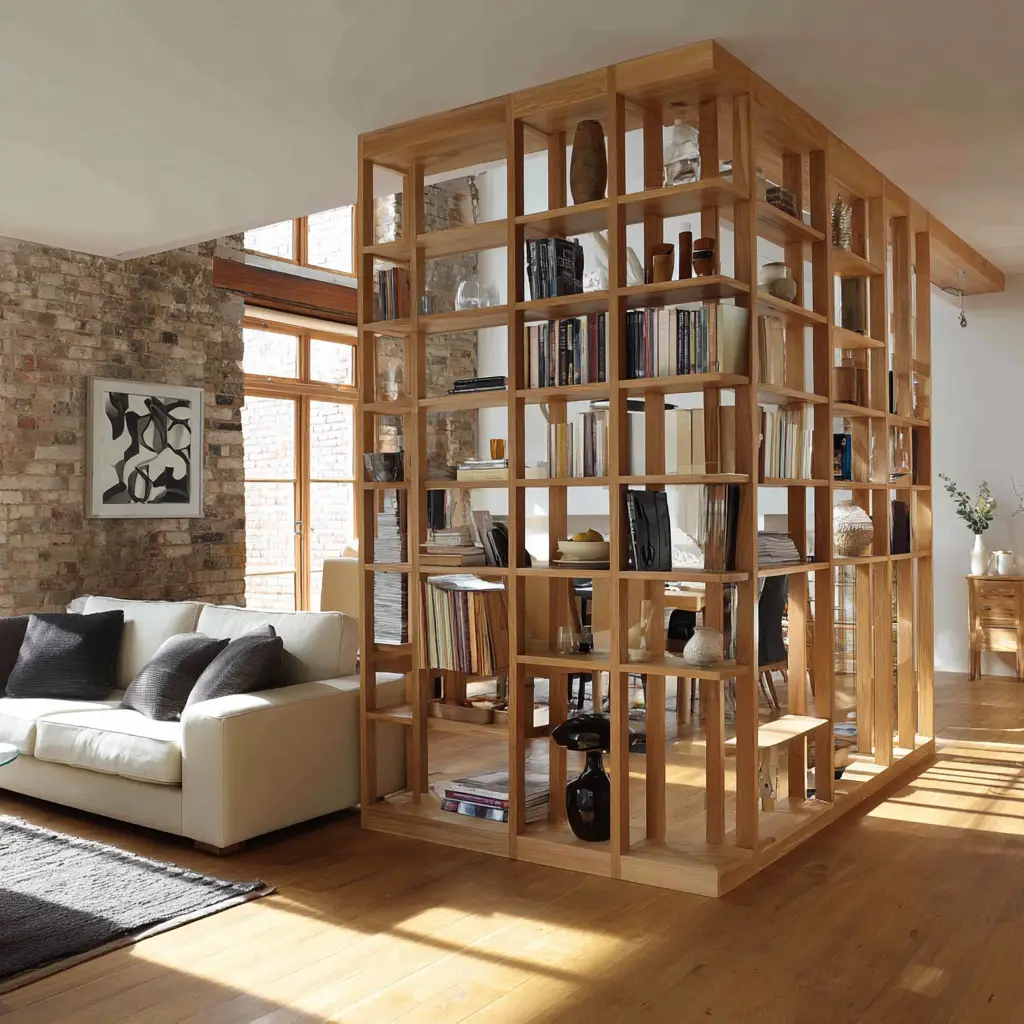 Wooden Ladder Shelf
