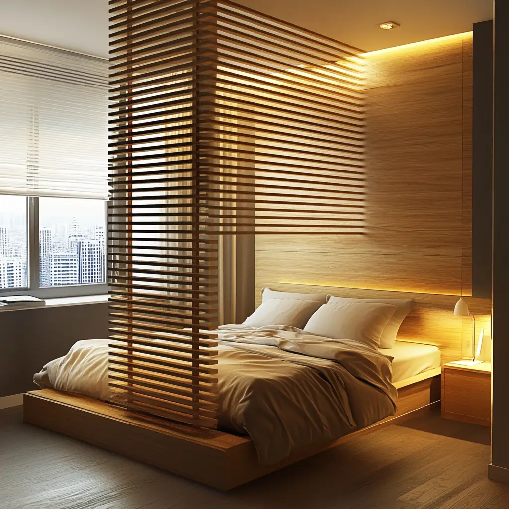 Wooden Slat Wall