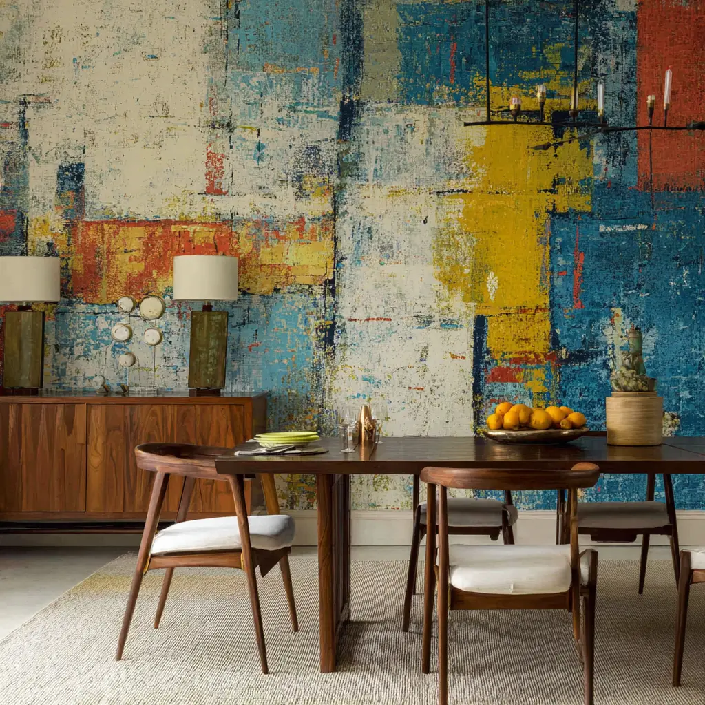 Abstract Art-Inspired Wallpaper