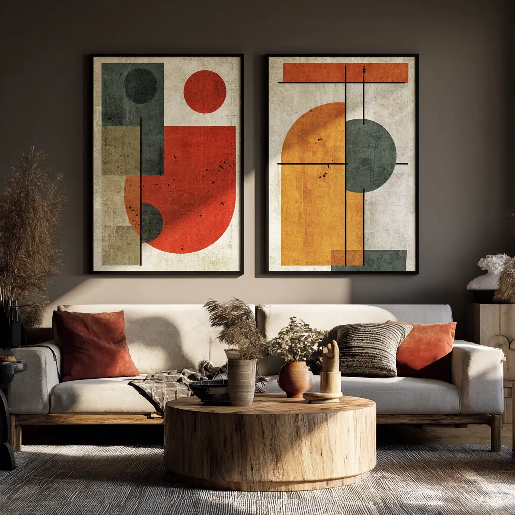 Abstract Shapes and Color Blocks