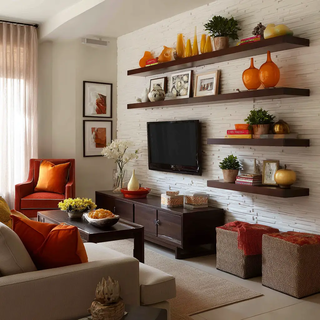 Add Floating Shelves for Style and Storage