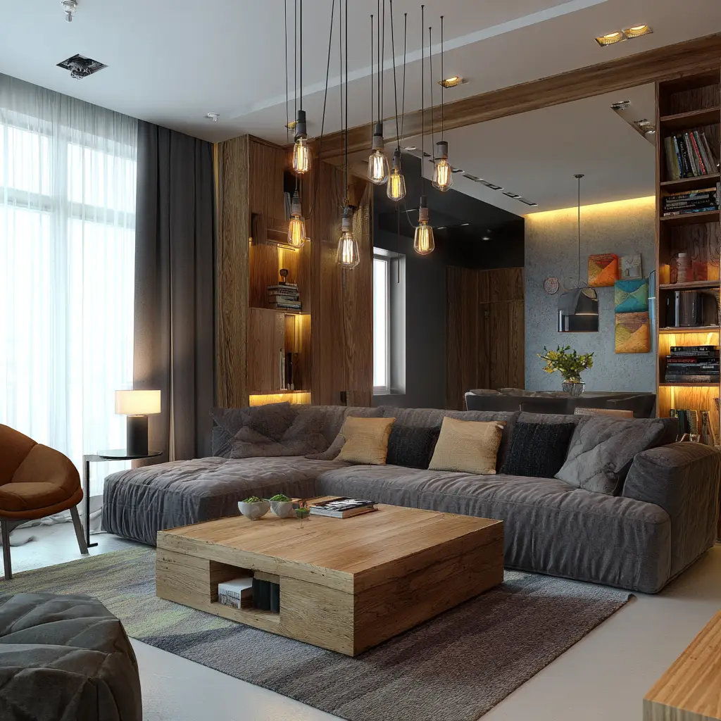 Add Floor and Table Lamps with Warm Bulbs