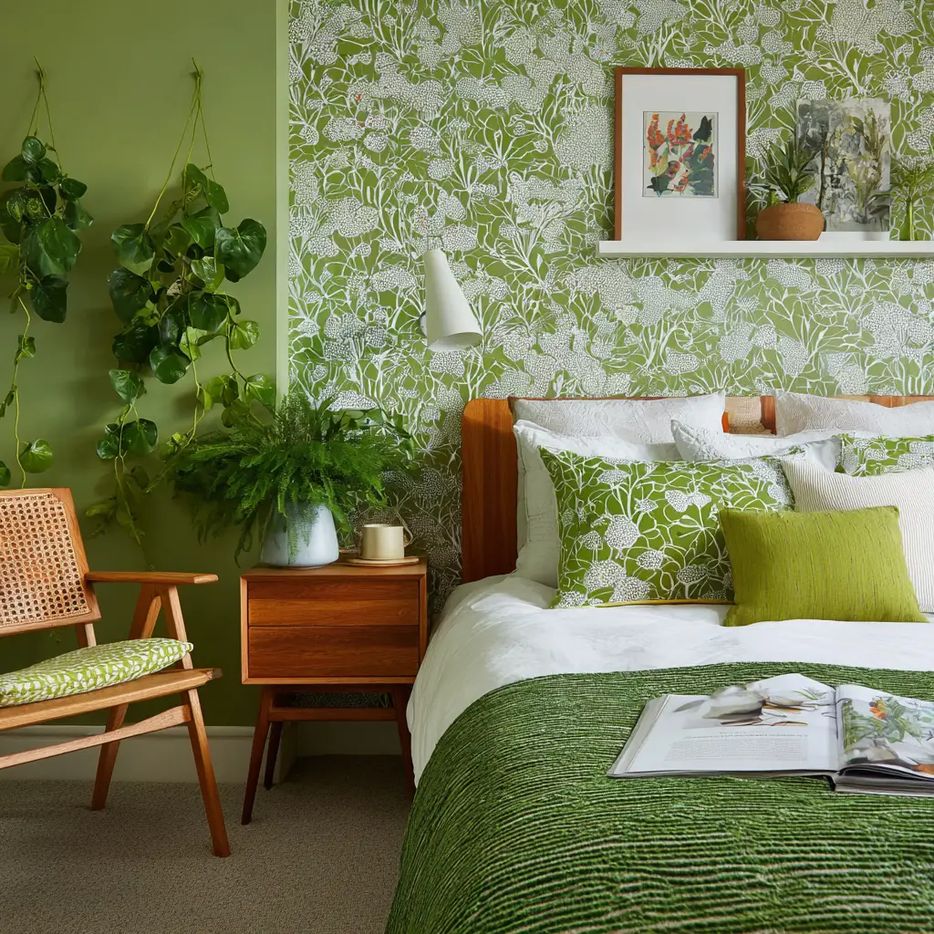 Add Removable Green Wallpaper