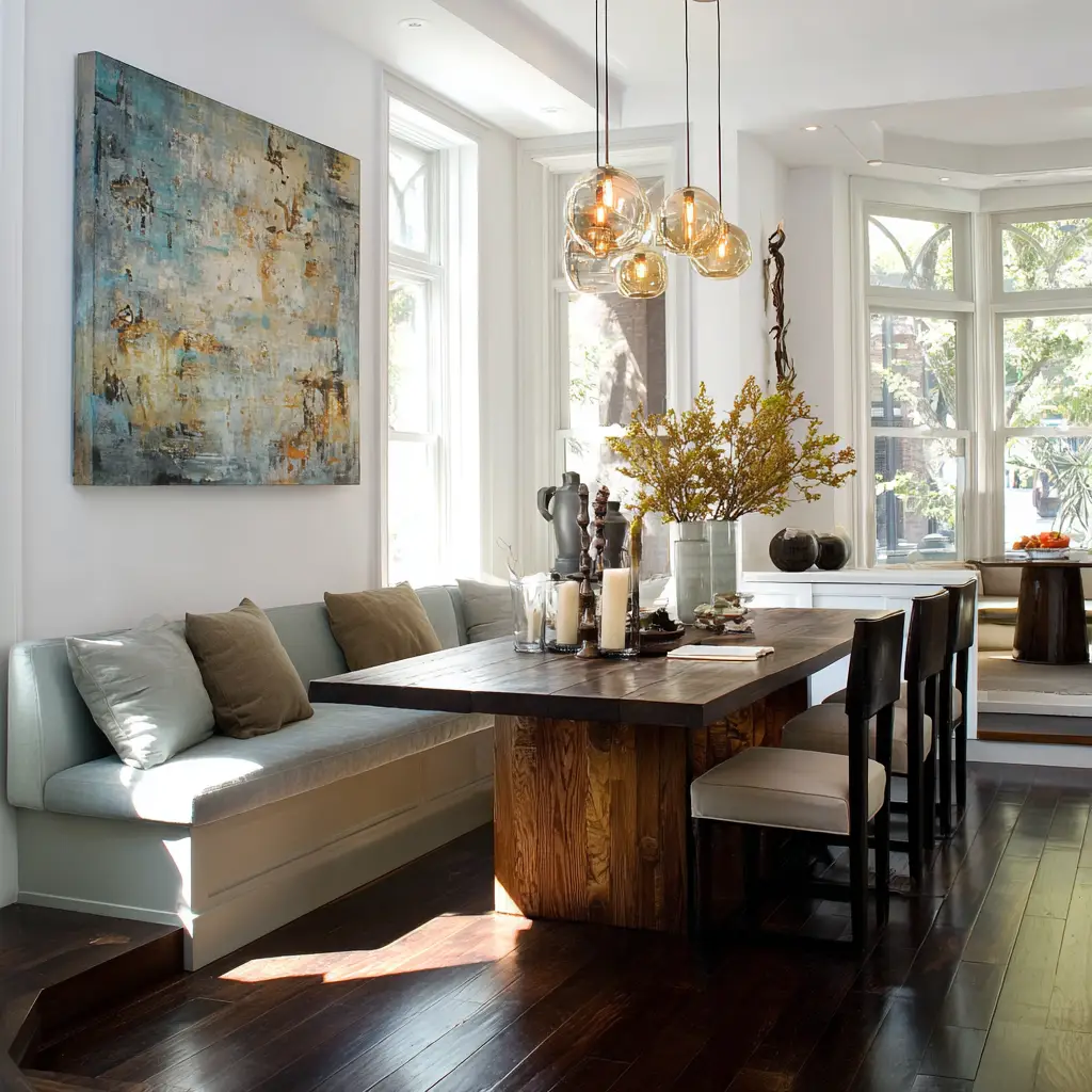 Add a Bench to Your Dining Area