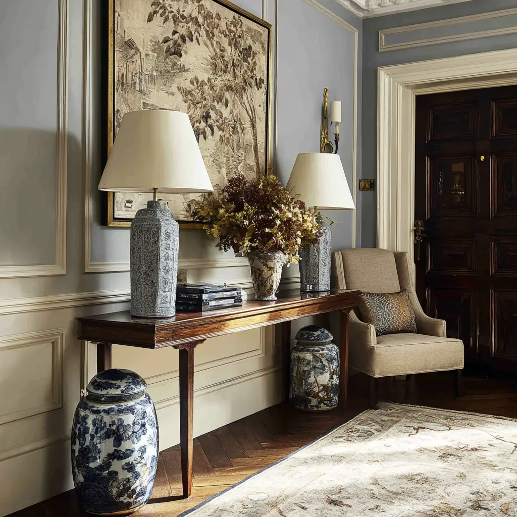 Add a Narrow Console or Side Table