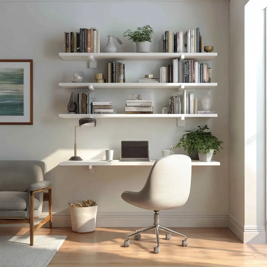 Add an Overhead Shelf or Floating Rack