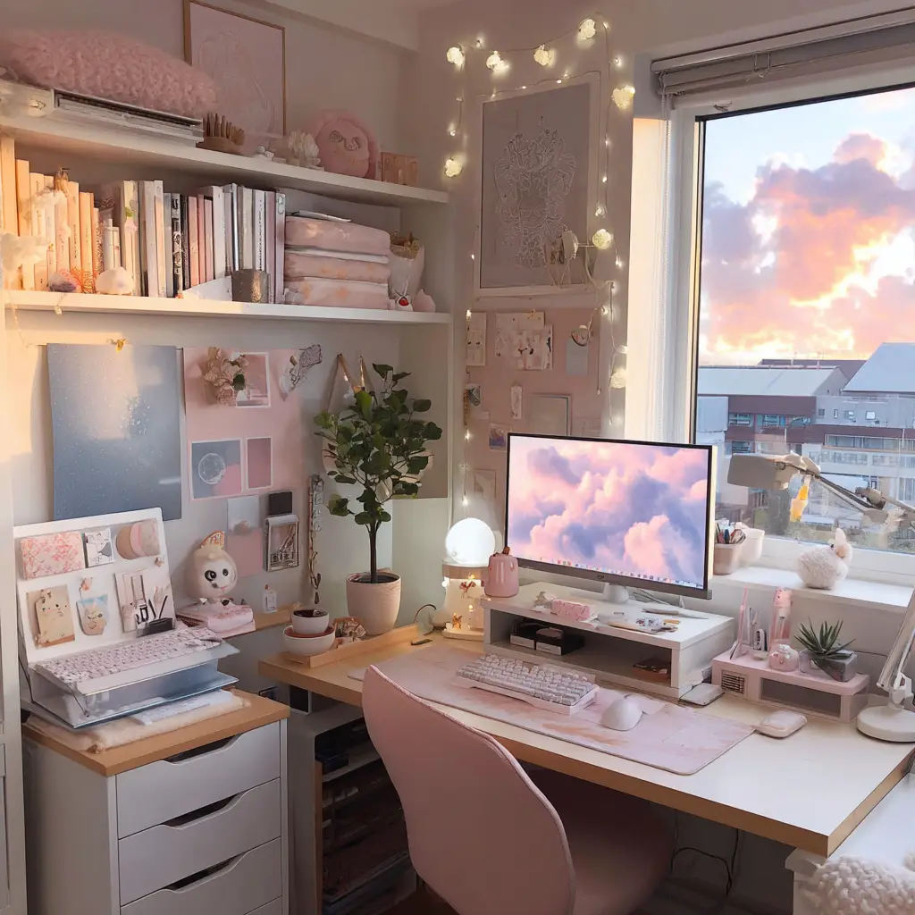 Aesthetic Desk Setup