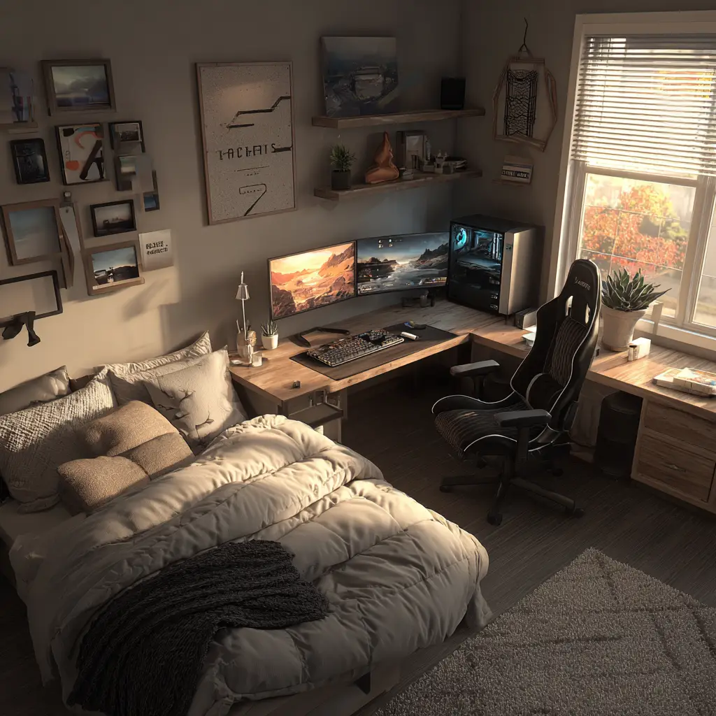 Aesthetic Gamer Setup
