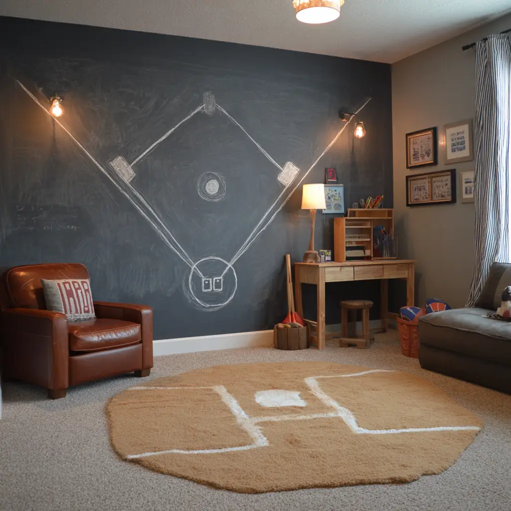 Baseball Diamond Chalkboard