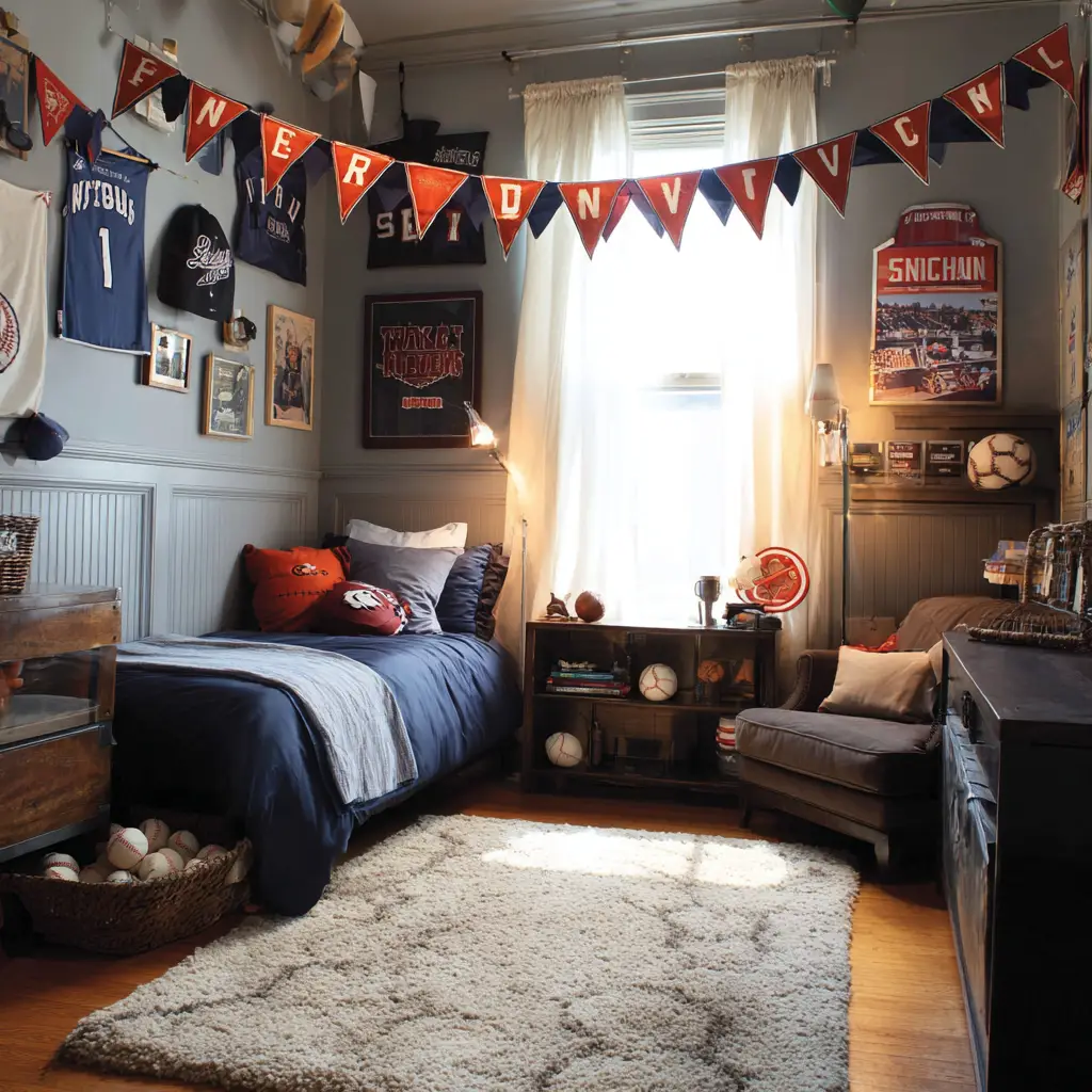 Baseball Pennant Garland