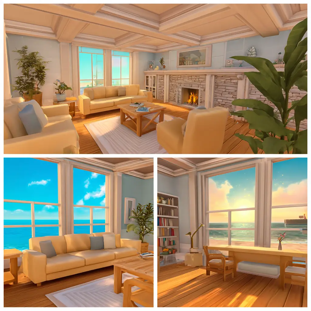Beach-Themed Room