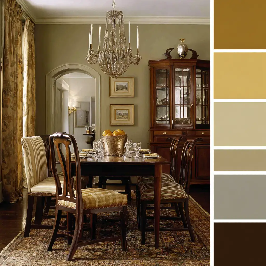 Beige and Olive