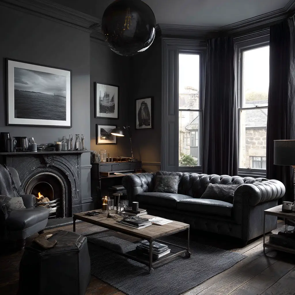 Black and Grey Tonal Scheme