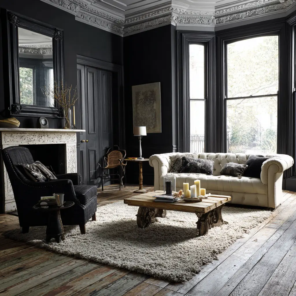 Black and Pale Wood
