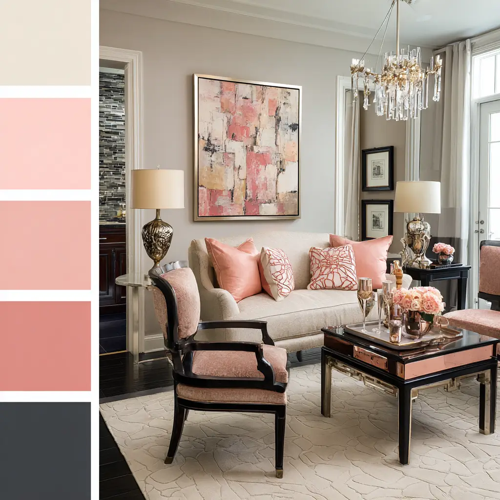 Blush Pink and Champagne