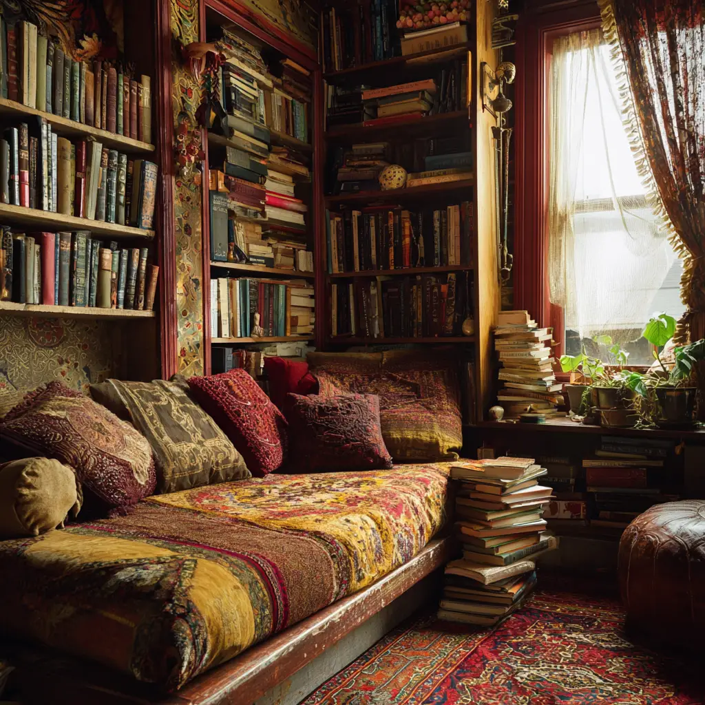 Boho Library Vibes