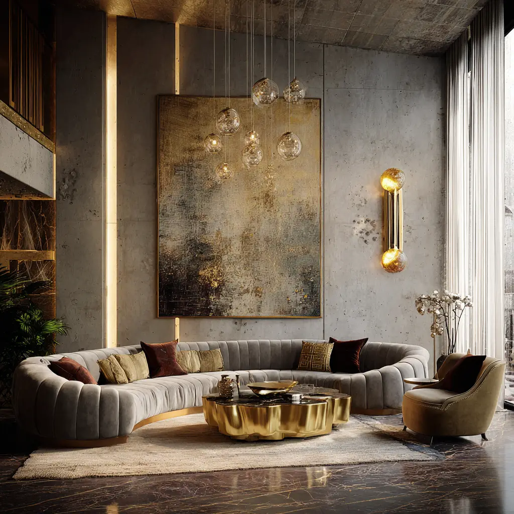 Brass and Gold Accents