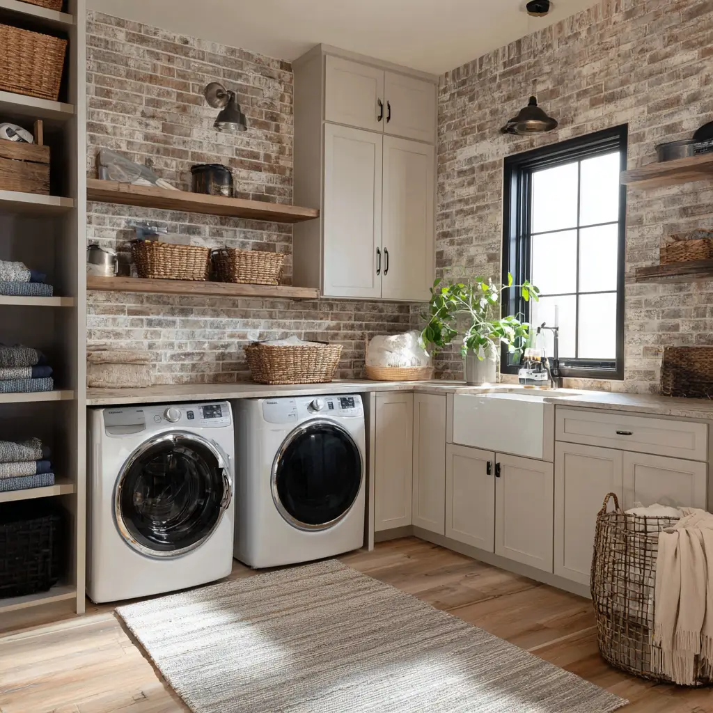 Brick or Tile Accent Walls
