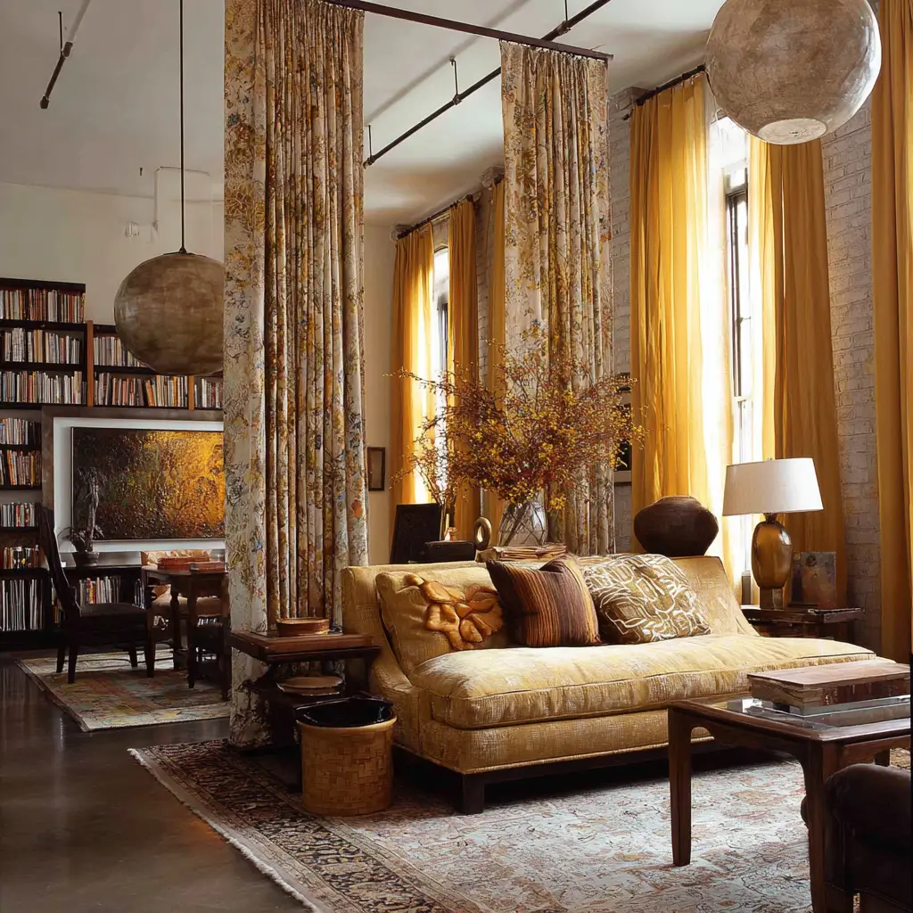 Ceiling-Mounted Curtains