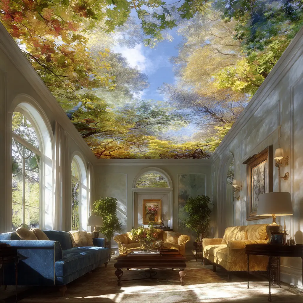 Ceiling with Central Light Trough
