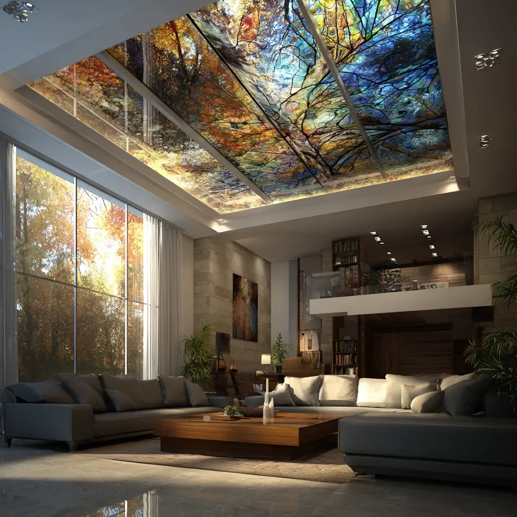 Ceiling with Skylight Panels