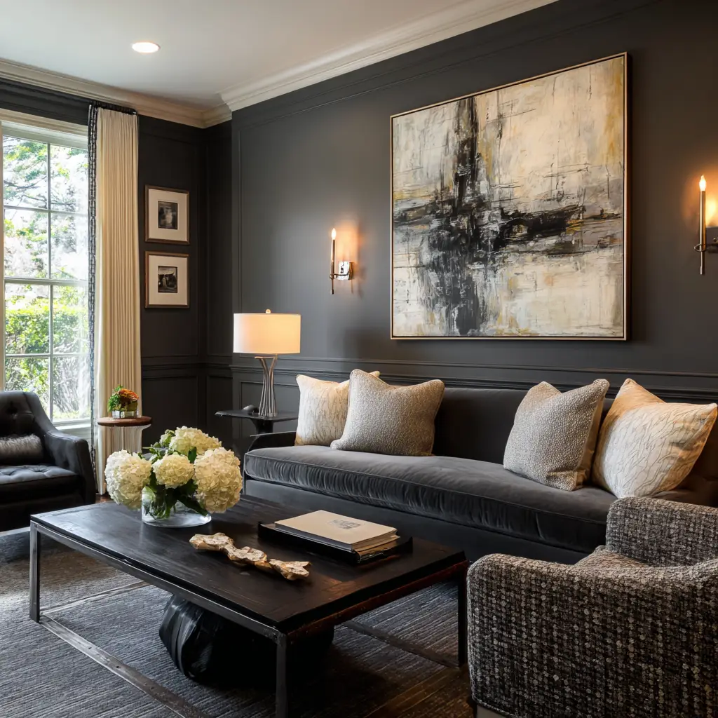  Charcoal Accent Wall