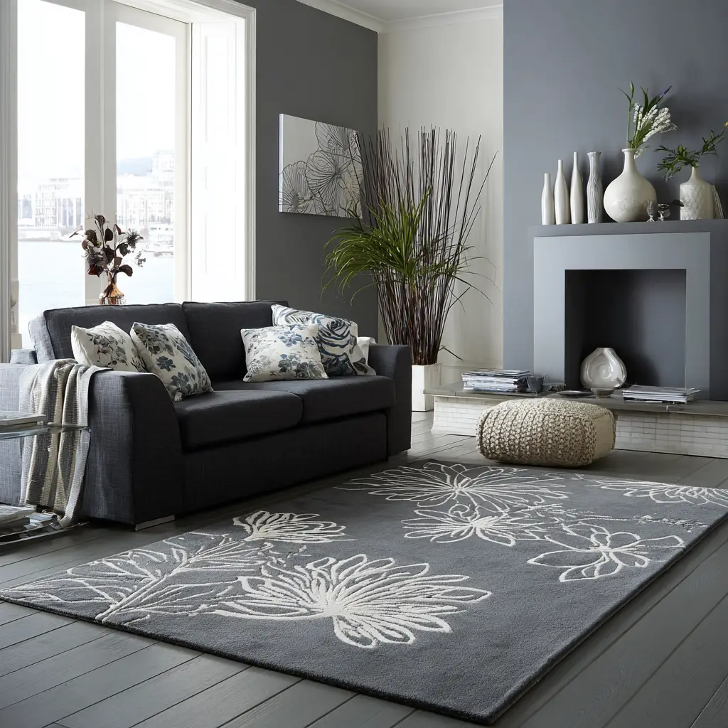 Choose Grey Patterned Rugs