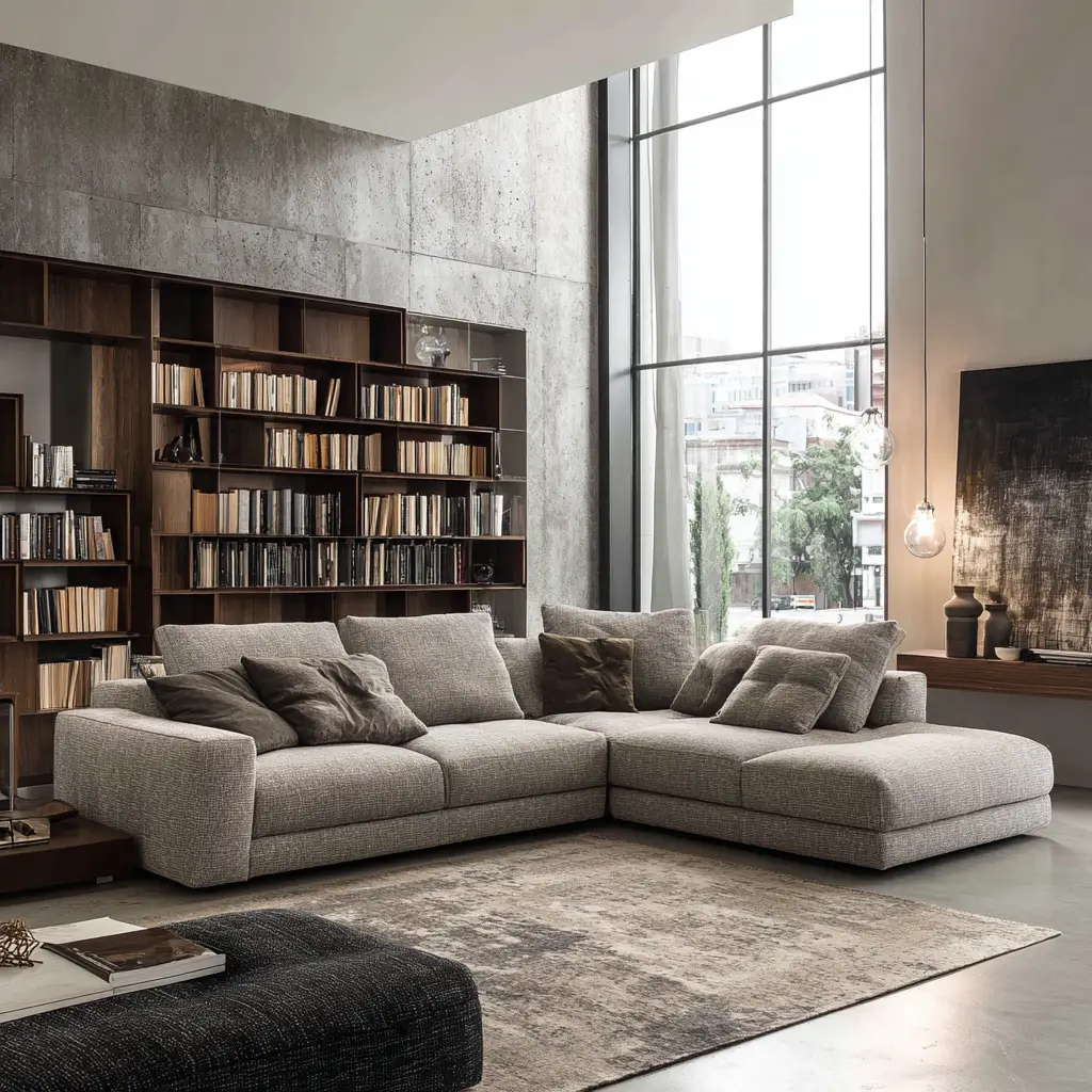 Choose a Low-Profile L-Shaped Sofa