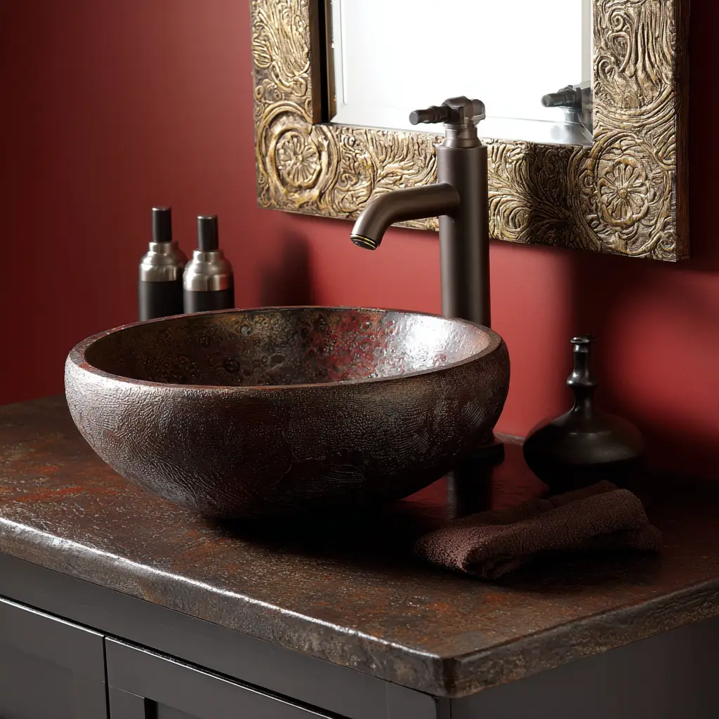 Colored or Textured Sink Bowl