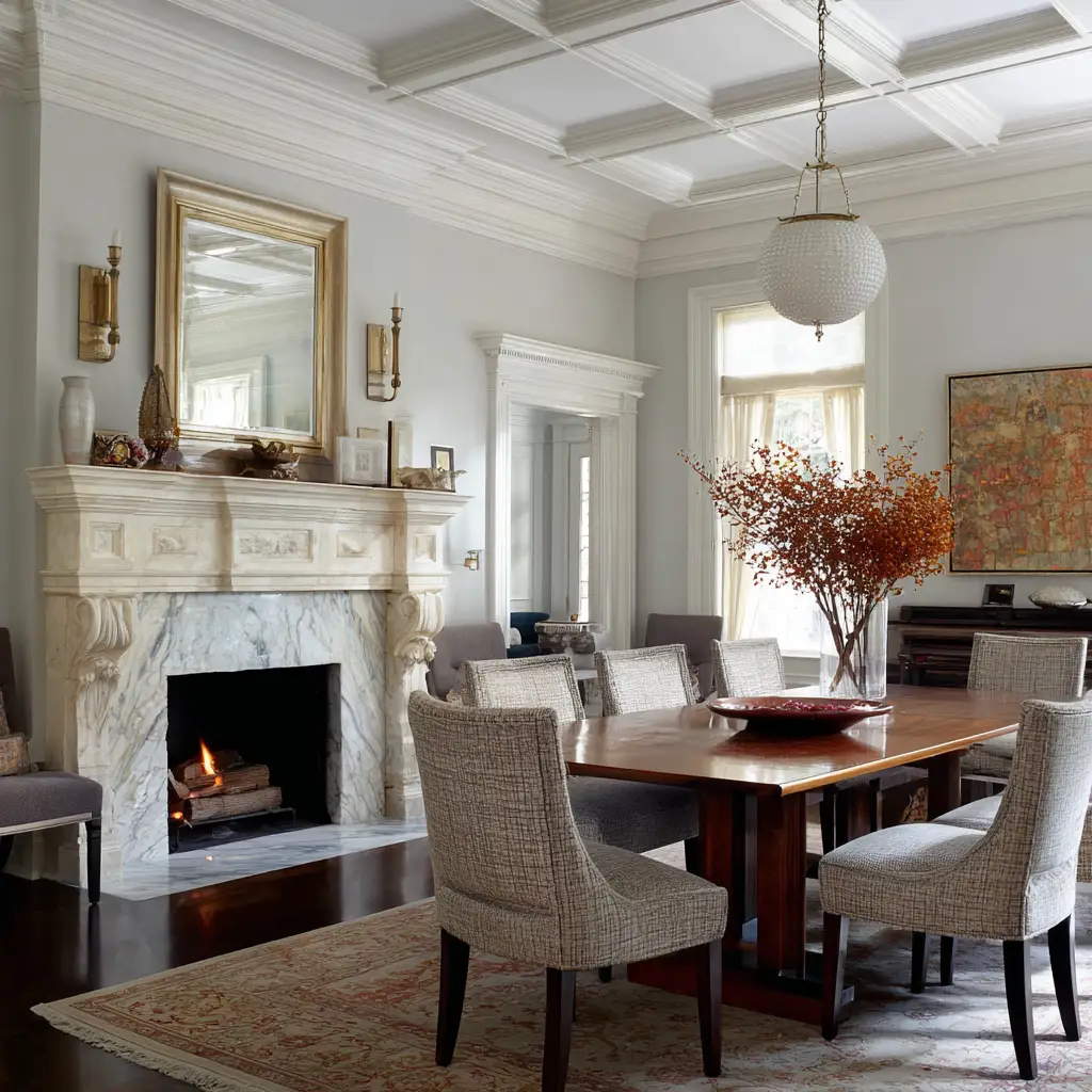 Consider a Fireplace or Faux Mantel
