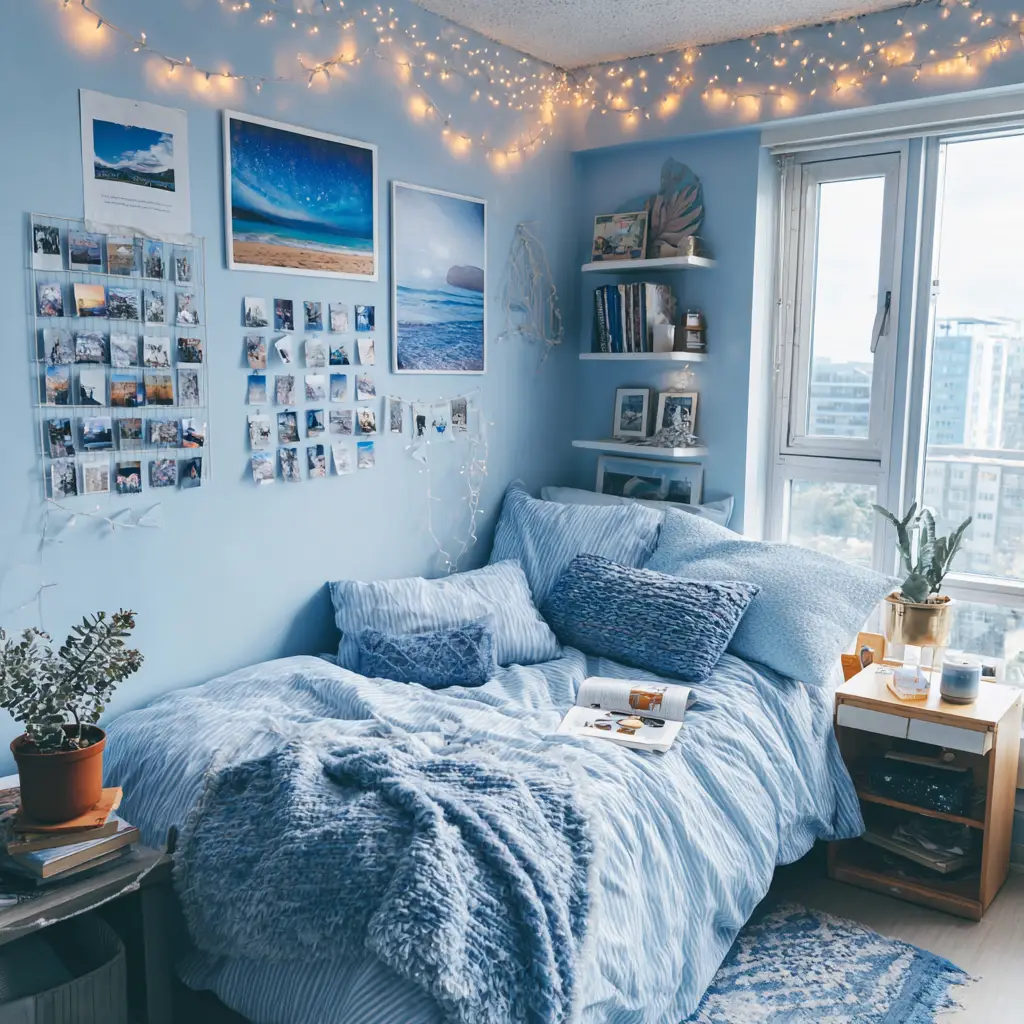 DIY Blue Photo Collage