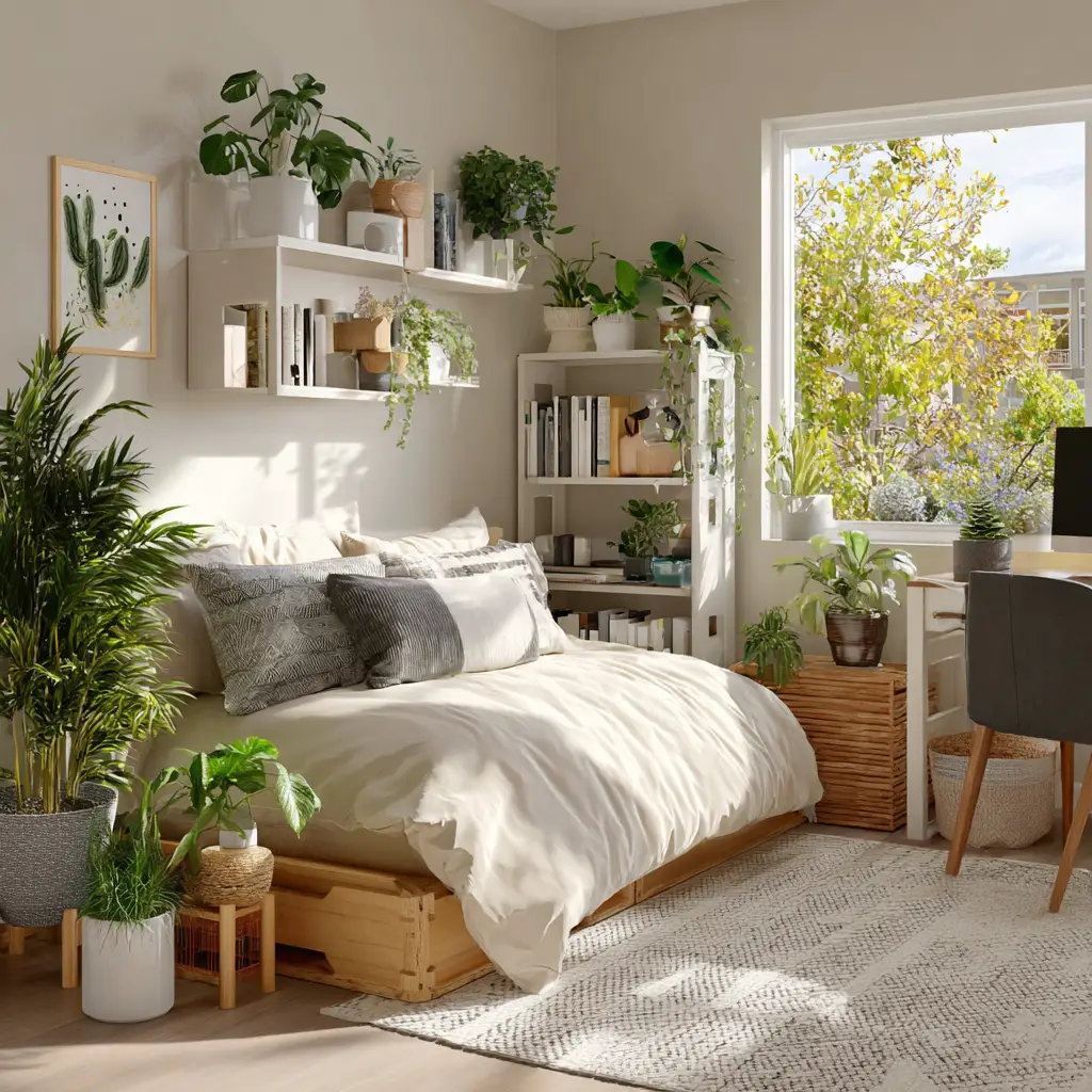 Display Potted Plants for a Natural Touch