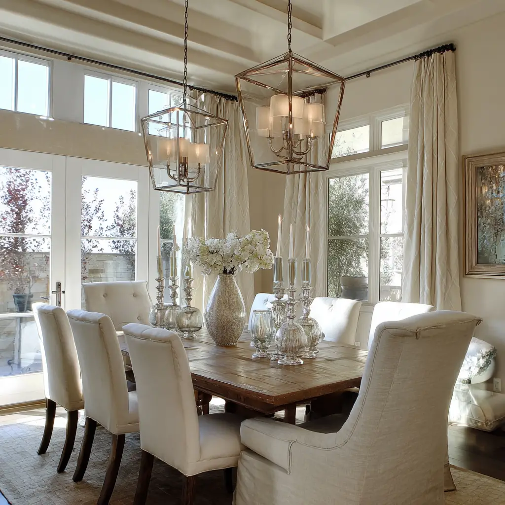 Drum Shade Chandeliers