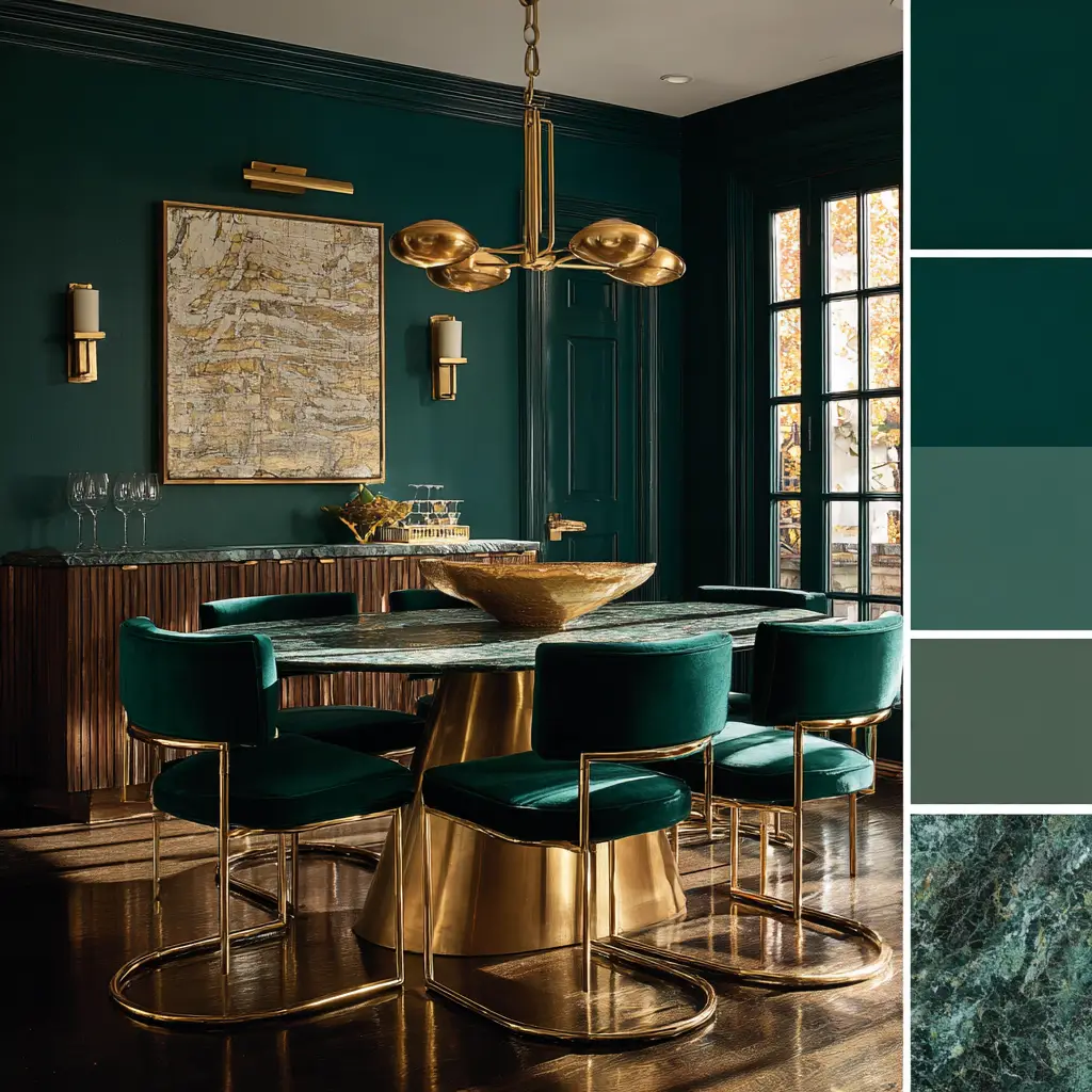 Emerald and Brass